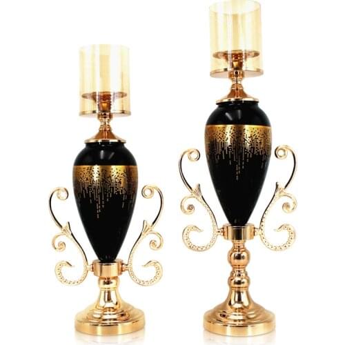 Simple home decoration, creative living room, metal handicrafts, candles, candlesticks, romantic gifts