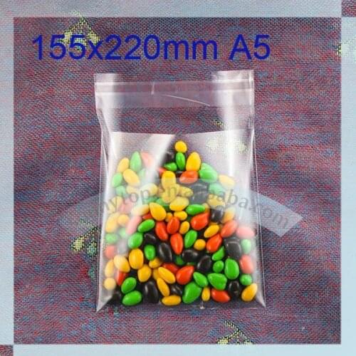 Clear self seal opp bag (155x220mm) High quality opp bag clear cellophone bag plastic opp bag