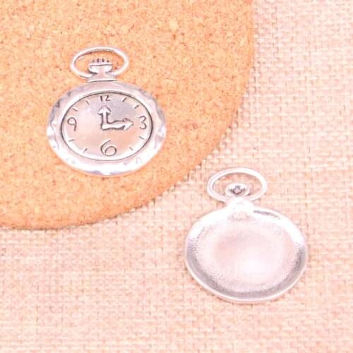 29pcs pocket watch Charms Zinc alloy Pendant For necklace,earring bracelet jewelry DIY handmade 32*27mm