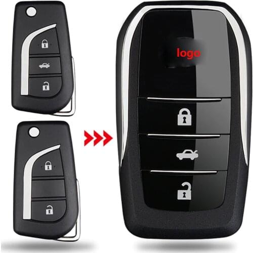 Car Replacement Remote Key Shell Car Modified Key Case for Toyota Corolla Camry RAV4 Highlander Prado Auris Yaris Avalon Venza