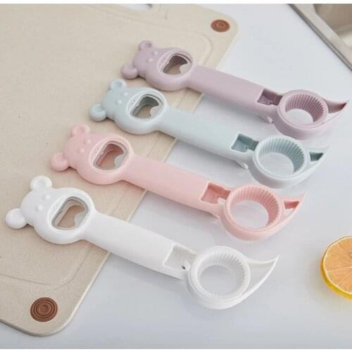 Creative Multifunctional Four-in-one Bottle Opener Can Opener Lid Remover Topless Beer Kitchen Accessories