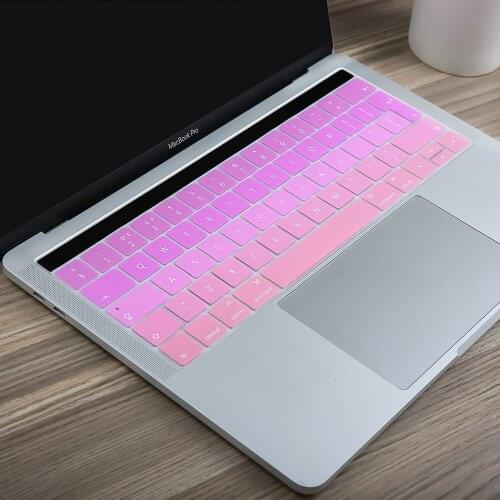 EU English Premium Ultra Thin Keyboard Protector Cover for MacBook Pro with Touch Bar 13" 15" ( A1706 A1989 A2159 & A1707 A1990)
