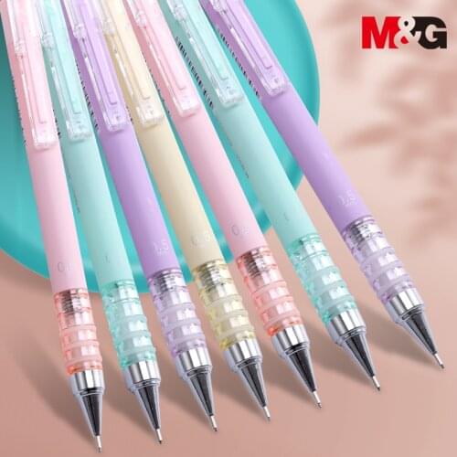M&G 1pc 0.5mm Mechanical Pencil with Eraser Shake Out Lead Molandi Automatic Graph Pencil Creative Modeling Student Stationery