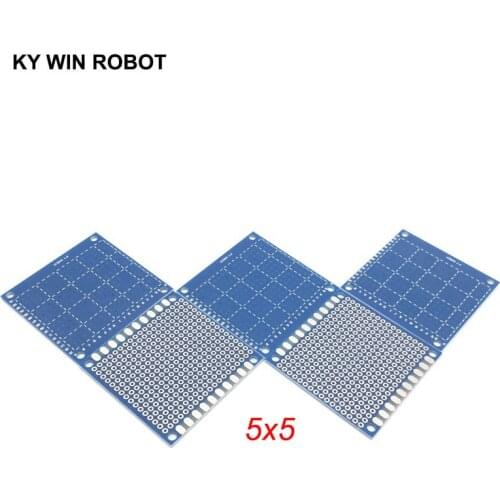 5pcs 5x5cm 50x50 mm Bule Single Side Prototype PCB Universal Printed Circuit Board Protoboard For Arduino