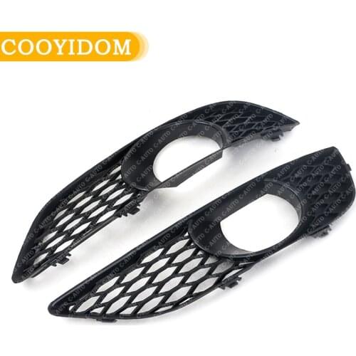 Car Left Right Front Bumper FogLight For Audi Q7 4L S-Line 2009 2010 2011 2012 2013 2014 Grilles Racing Grills Cover car-styling