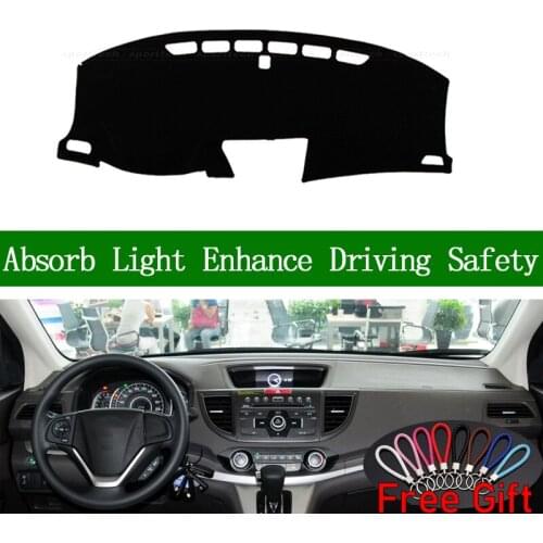 For Honda CRV 2012 2013 2014 2015 2016 Dashboard Cover Sun Shade Non-slip Dash Mat Pad Carpet Car Stickers Interior Accessories