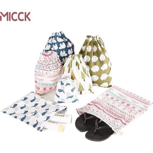 MICCK Travel Storage Bag Toy Storage Underwear Shoes Kids Toys Organizer Drawstring Cosmetic Candy Bags
