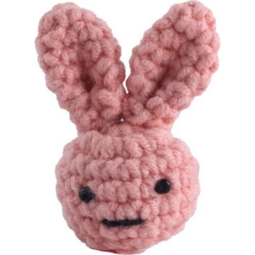 Crochet Cotton Rabbit Chewable Knitting Beads DIY Baby Pacifier Chain Accessory P31B