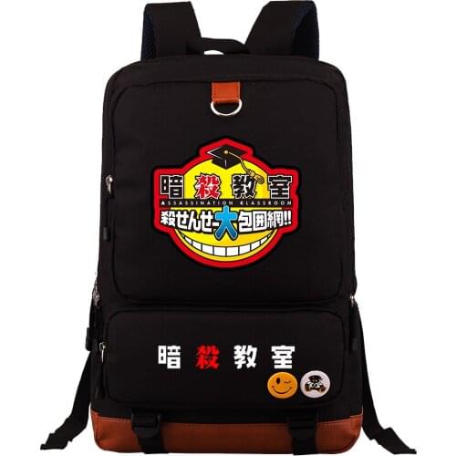 New Anime Assassination Classroom Prints Boys Girls School Book Bags Women Bagpack Teenagers Canvas Men Laptop Travel Backpack
