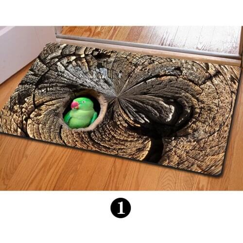 Personality Fashion Style Animal Pattern Rectangle Entrance Garden Bedroom Wear-resisting Non-slip Rectangle Durable Mat