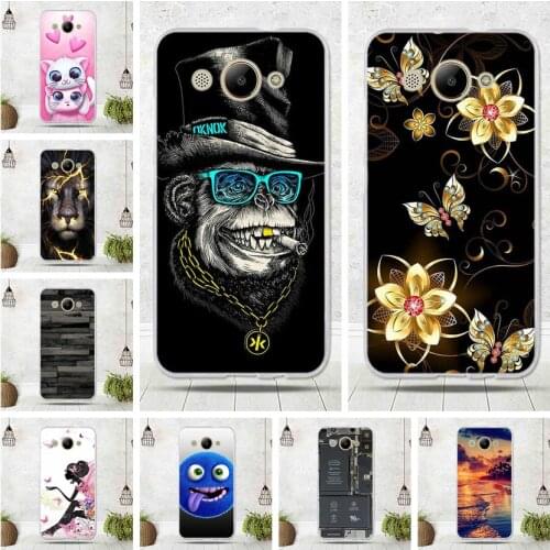 Soft Silicone For Huawei Y3 2017 Case Cover CRO-L22 For Capa Huawei Y3 2017 Phone Back Protective Case For Huawei Y3 2018 5.0"