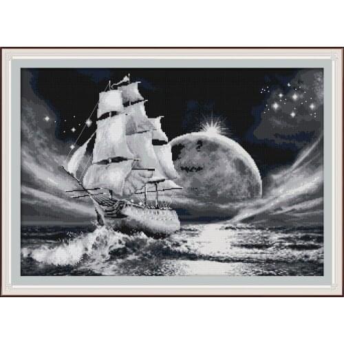 Go on a long journey cross stitch kit aida 14ct 11ct count print canvas cross stitches needlework embroidery DIY handmade