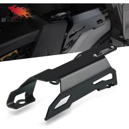 New Black/Silver Aluminum Motorcycle Chain Guard Extension Cover For HONDA CRF1000L Africa Twin 2015-2017 2016 Toe Chain Guards