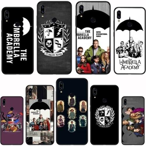 New TV The Umbrella Academy Soft black Phone Case For Xiaomi Redmi 4x 5 plus 6A 7 7A 8 mi8 8lite 9 note 4 5 7 8 pro