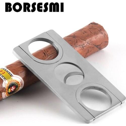 New Professional metal cigar scissors knife smoking accessories Guillotine cutting portable tainless steel cigar cutter