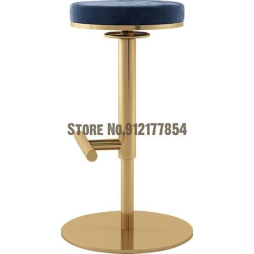 Nordic Minimalist Ins Bar Table Chair Net Red Light Luxury Home Lifting Rotating Chair Modern Bar Front High Stool