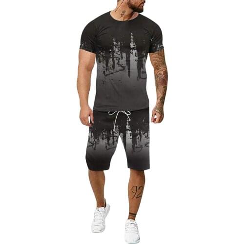 Simplicity Men Clothing Tracksuit Sets 2021 Summer Tops T-shirt Shorts Suit Male Female Fashion Short Sleeve Two Piece Set 5xl