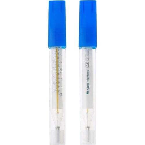 Mercury Glass Thermometer Large Screen Clinical Temperature Household Health Monitors Thermometers