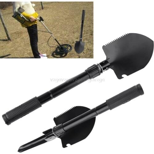Outdoor Metal Detector Supporting Tools Gold Finder Shovel Military Folding Shovel Spade Emergency Garden Campiing Tool N25 19