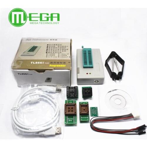 2020 Newest Original V9.16 TL866II Plus Universal Programmer+Full Adapters+SOP8 IC Clip High speed Flash EPROM Programmer