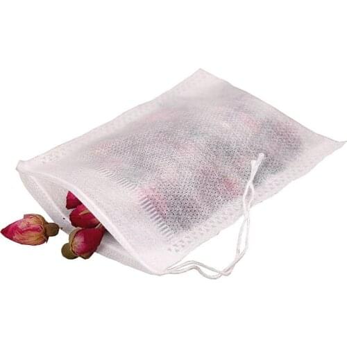 100pcs/lot Tea Bag Filter Paper Bags Tea Strainer Infuser Wood Drawstring Tea Bag for Herb Loose Tea Ware 3 Sizes