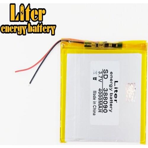 388090 3.7V 4000 mah Lithium Tablet polymer battery with Protection Board For 7 inch Tablet PC