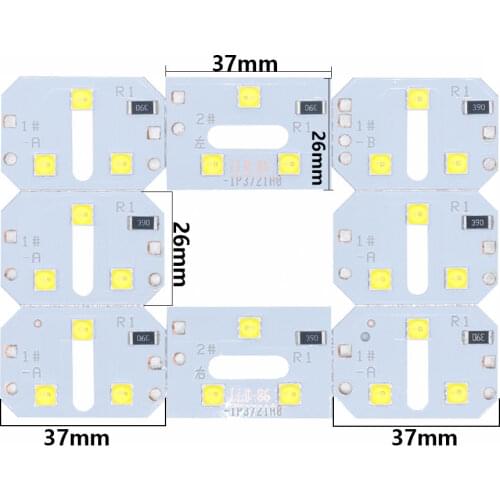 Nail Lamp Bead 5PLUS-24-1 1W UV Aluminum plate LED SMD5054 5051 UV LED Lamp 365+395NM LED Diodes For Nail SUN Machine For DIY