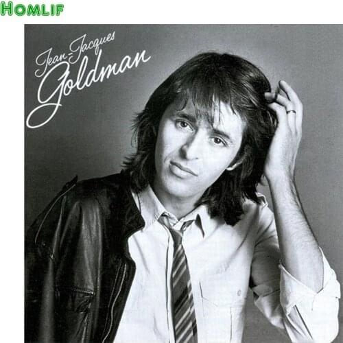 Diamant rond peinture rock chanteur Jean-Jacques Goldman contre nouvelle Annee broderie en plastique artisanat peinture Pleine