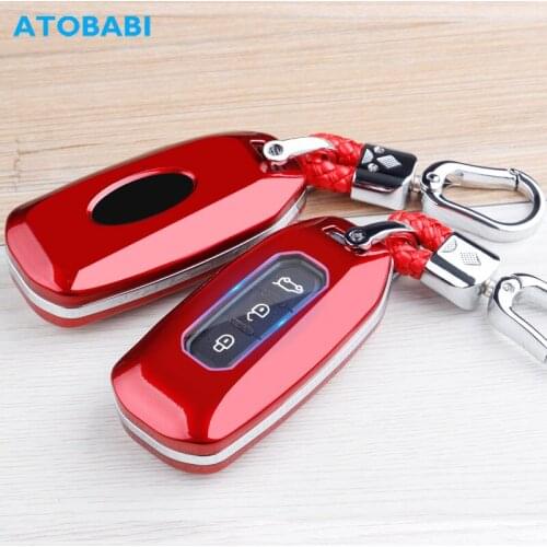 ATOBABI ABS Car Key Case Jacket For Ford Territory EV Keychain Holder Remote Control Fobs Shell Protector Cover Auto Accessories