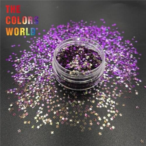 TCT-353 Chameleon Color Star 2MM Nail Glitter Nail Art Decoration Makeup Henna Tumblers Crafts DIY Festival Accessories Supplier
