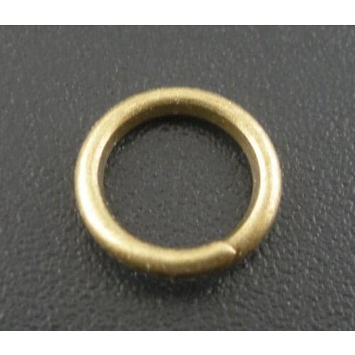 Doreen Box Lovely 200 PCs Bronze Color Open Jump Rings Findings 8x1.2mm (B03829)