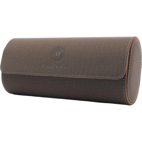 3 Slots Watch Roll Travel Case Chic Portable Vintage PU Leather Display Watch Storage Box