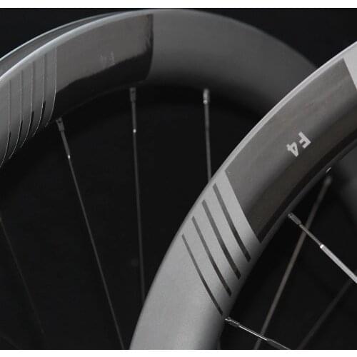 F4D Disk Axle Bicycle Wheelset Tubular Clincher Road-Bike Carbon-Wheel-25mm Dt hubs Tubeless 700c