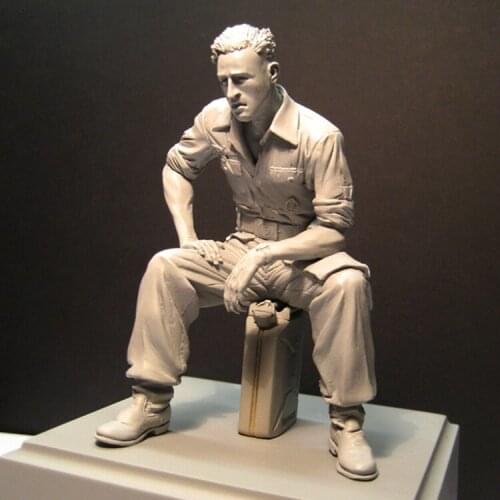 1/16 Panzer Crew France 1941, Resin Model figure GK, Soldier Military theme of WWII Unassembled and unpainted kit