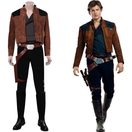 Han Solo Cosplay Costume Outfits Halloween Carnival Costumes