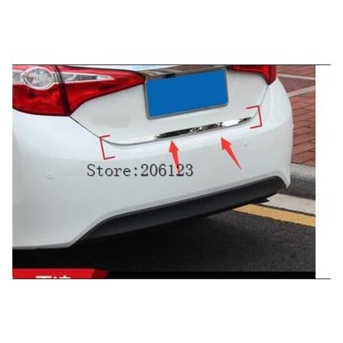 IT FOR 2014-2018 FOR Toyota Corolla for CHROME REAR BOOT DOOR TRUNK COVER TRIM TAILGATE GARNISH MOLDING STRIP Accessories