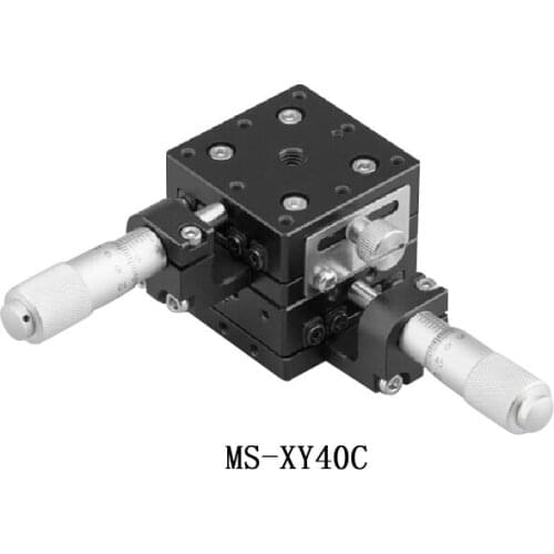 M-L-S-40C one-dimensional linear stage X axis high precision 40 table M6 hollow manual micro mobile platform