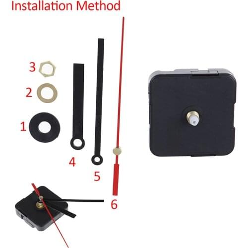 Wall Clock Mechanism Sweep High Torque Clockwork Mechanism Quartz Machine With Clock Arms Clockwork DIY Suppliers