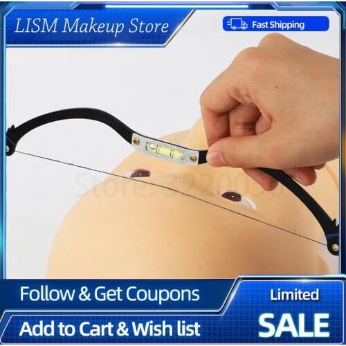 Microblading Mapping String Ruler Permanent Makeup Pre-Inked Eyebrow Line Mark Ruler Brow Positioning Tool PMU Accessory Supply