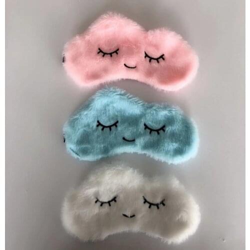 Cute Cloud Sleep Mask Eyeshade Cover Eye Mask Natural Sleeping Soft Blindfold Eyepatch Sleep Eyeshade Eye Cover Hot