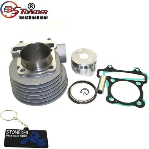 STONEDER 58.5mm Big Bore Cylinder Kit For Chinese Scooter Moped 157QMJ GY6 150cc 155cc
