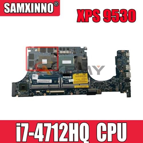 Original Laptop motherboard For DELL XPS 9530 i7-4712HQ Mainboard LA-9941P CN-0T37HN 0T37HN SR1PZ N14P-GT-A2 DDR3