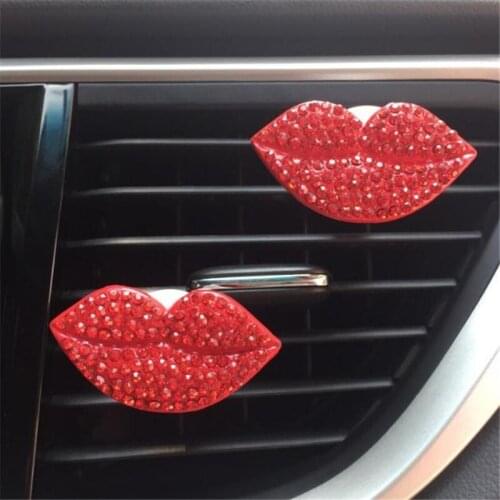 MR TEA Sexy Lips Mouth Air Freshener Air Outlet Fragrant Perfume Clip Perfume Freshener Car Air Conditioner Outlet Decoration