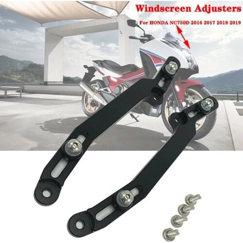 NC750D Windscreen Adjusters CNC Windshield Bracket fits For HONDA NC750D NC 750D 2017 2018 2019 Motorcycle Accessories