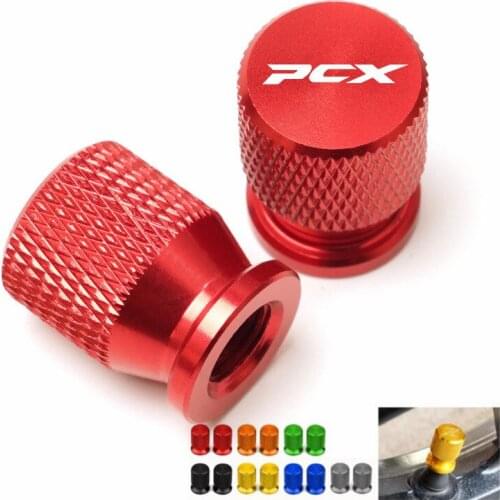 With logo Motorcycle CNC Wheel Tire Valve caps Airtight Covers For HONDA PCX 125 PCX125 PCX 150 PCX150 2010-2020 2019 2018 2017