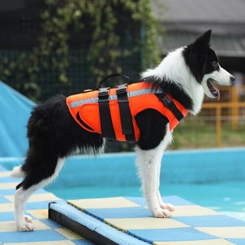 Dog Life Jacket Clothes Ropa Perro De Para Costume Harness Pet Vest Chaleco Salvavidas Pug Swimsuit Swimming Suit Safety Surfing