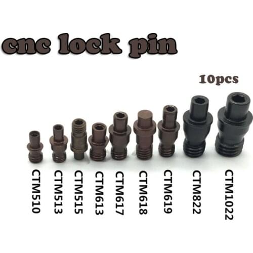 10pcs CTM510 CTM513 CTM515 CTM613 CTM617 CTM618 CTM619 CTM822 Lock pin CNC lathe Tools Center Pin Arbor Accessories Screw Pins