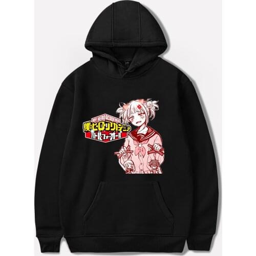 Anime My hero academia Hoodie Fashion Men/Women Sweatshirts Cute Y2K Girl Himiko Toga Clothes Boys/girls Pullovers Kids Tops