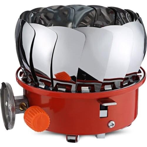 Windproof Stove Tank Type Gas Furnace Cooker Lotus Long Gas Cookware Gas for Picnic Cookout Bbq Stove Outdoor Camping Equipment