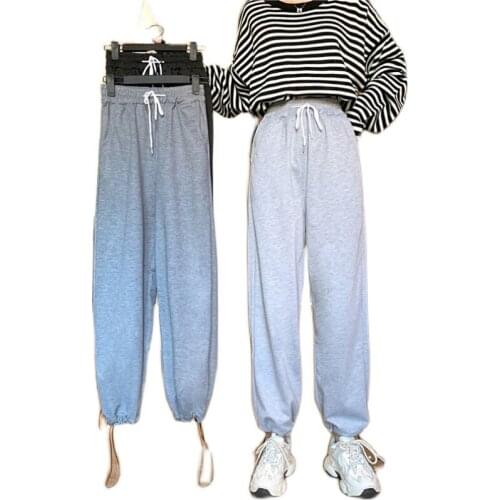 Womens Casual Pants Autumn And Winter Oversized Plush Sports Casual Harem Pants